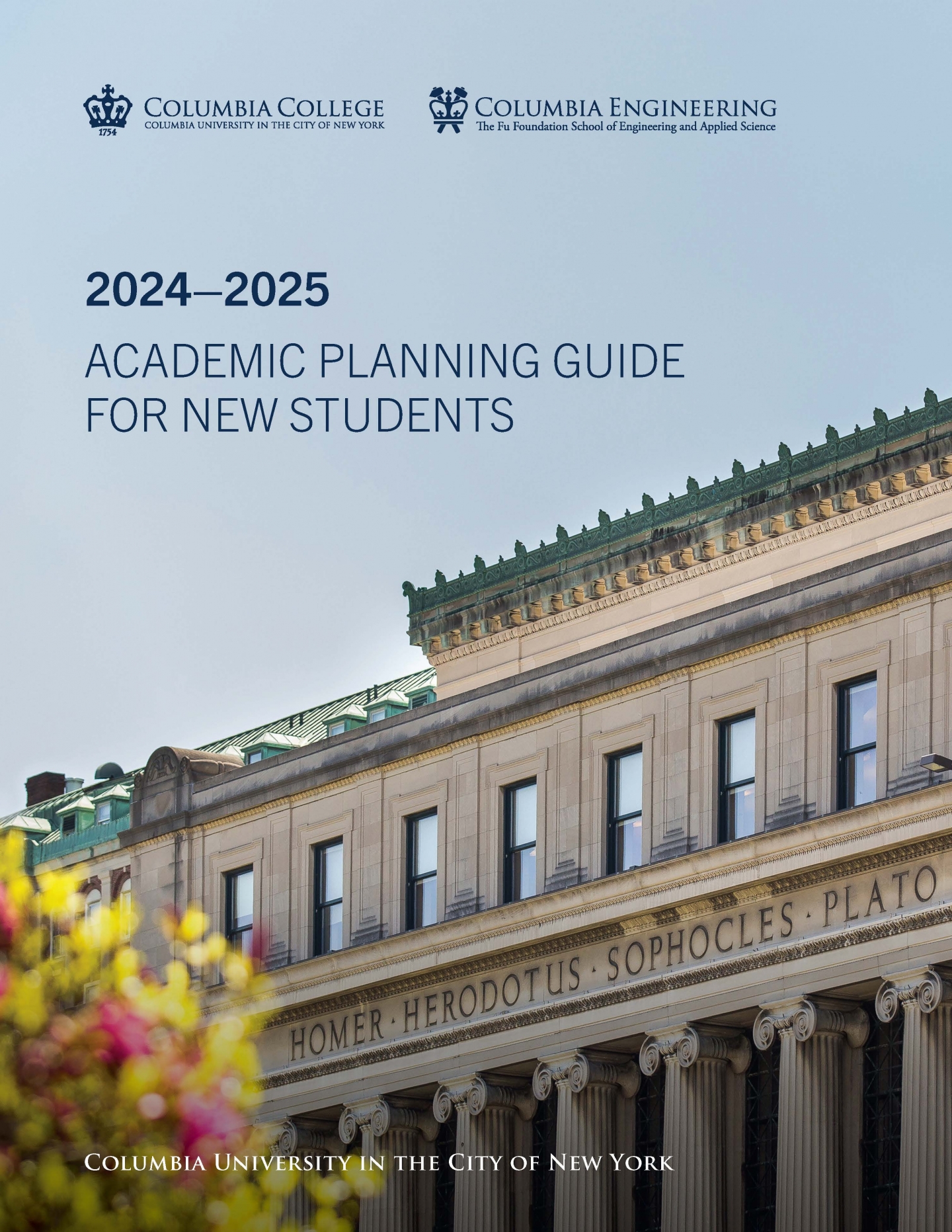 2024-2025 Academic Planning Guide for New Students